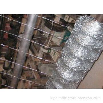 Zinc Welded Field Wire Fence , Poultry Farms Hinge Joint Fe
